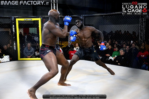 2023-12-02 Lugano in the Cage 6 20024 MMA Pro - Jemie Mike Stewart-Amadoudiama Diop